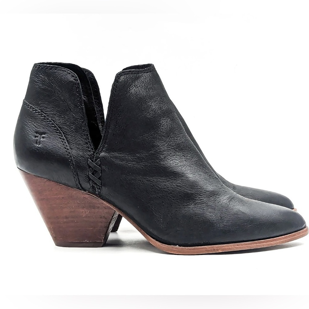 Frye Reina Cut Out Black Ankle Boot - size 7.5